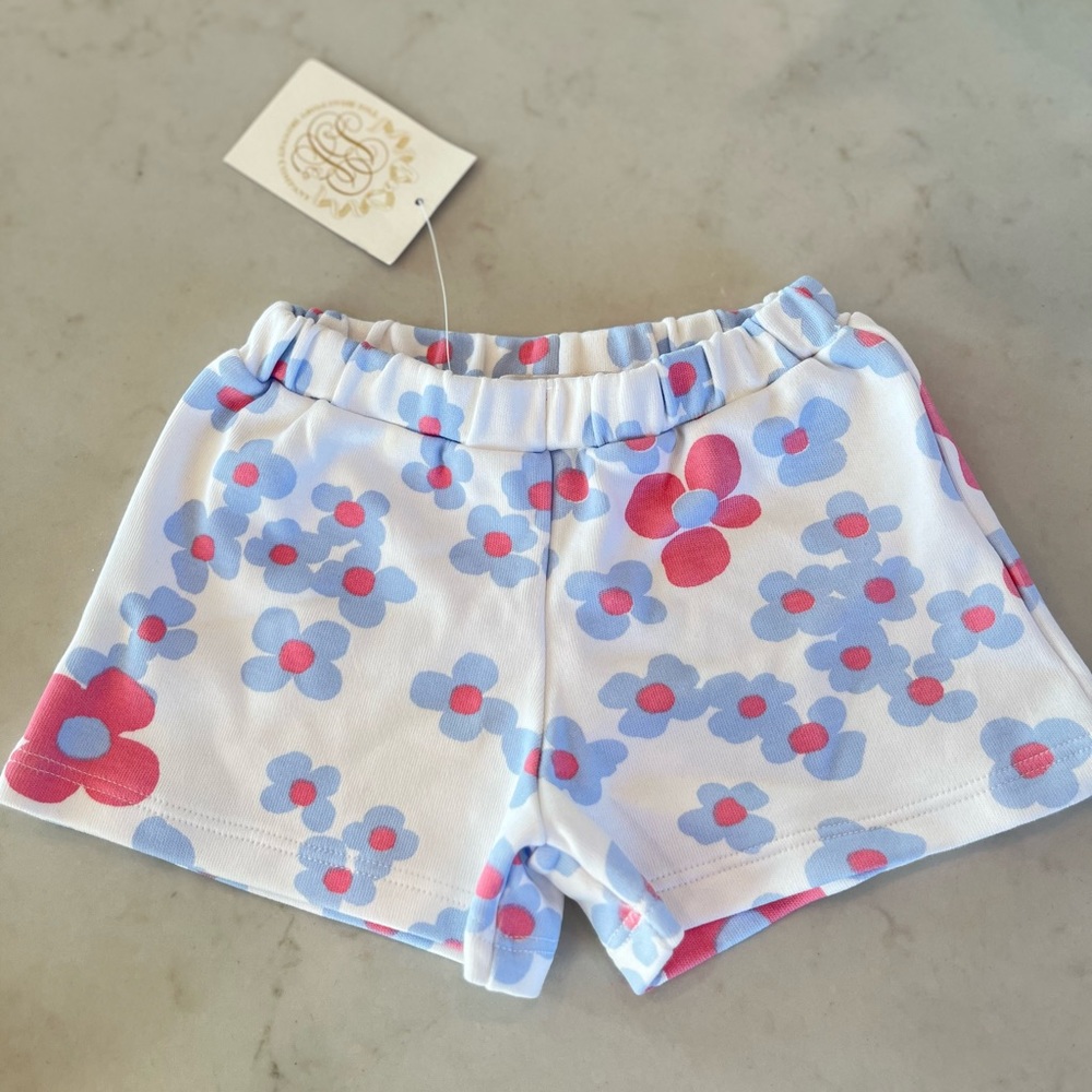 TBBC Beaufort Bonnet Co. Shipley shorts in Brentwood Blooms print. NWT 12-18mos